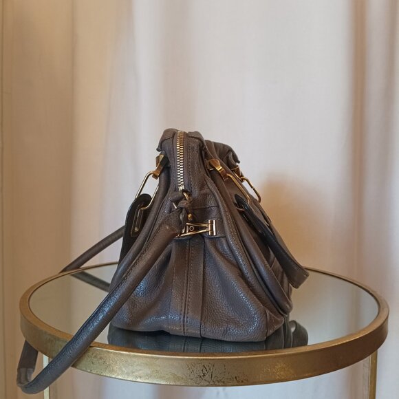 Chloe Brown Paraty Bag Mini, 2010 Collection, Calfskin Leather, Gold hardware - Picture 2 of 3
